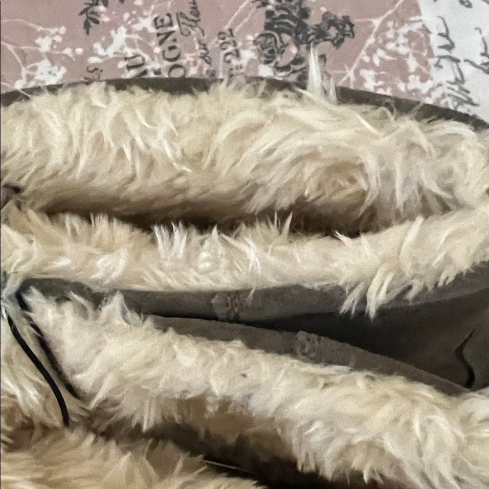 Time and Tru Taupe Ankle Boots with Fur Lining - Picture 8 of 8